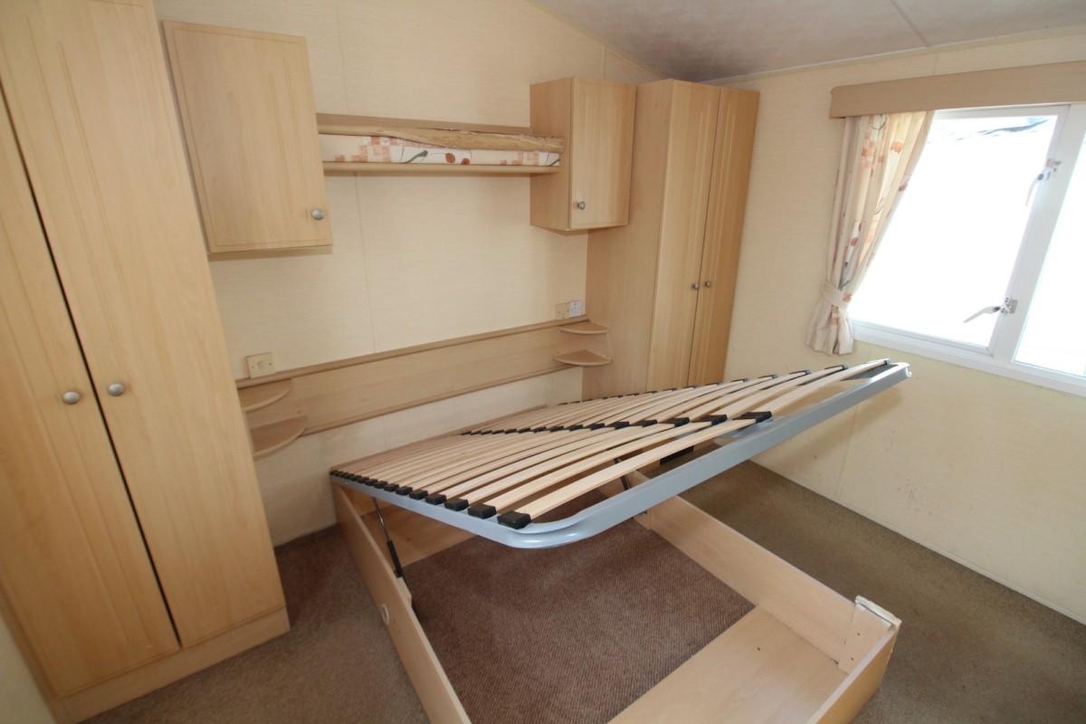 second view of the lift up bed