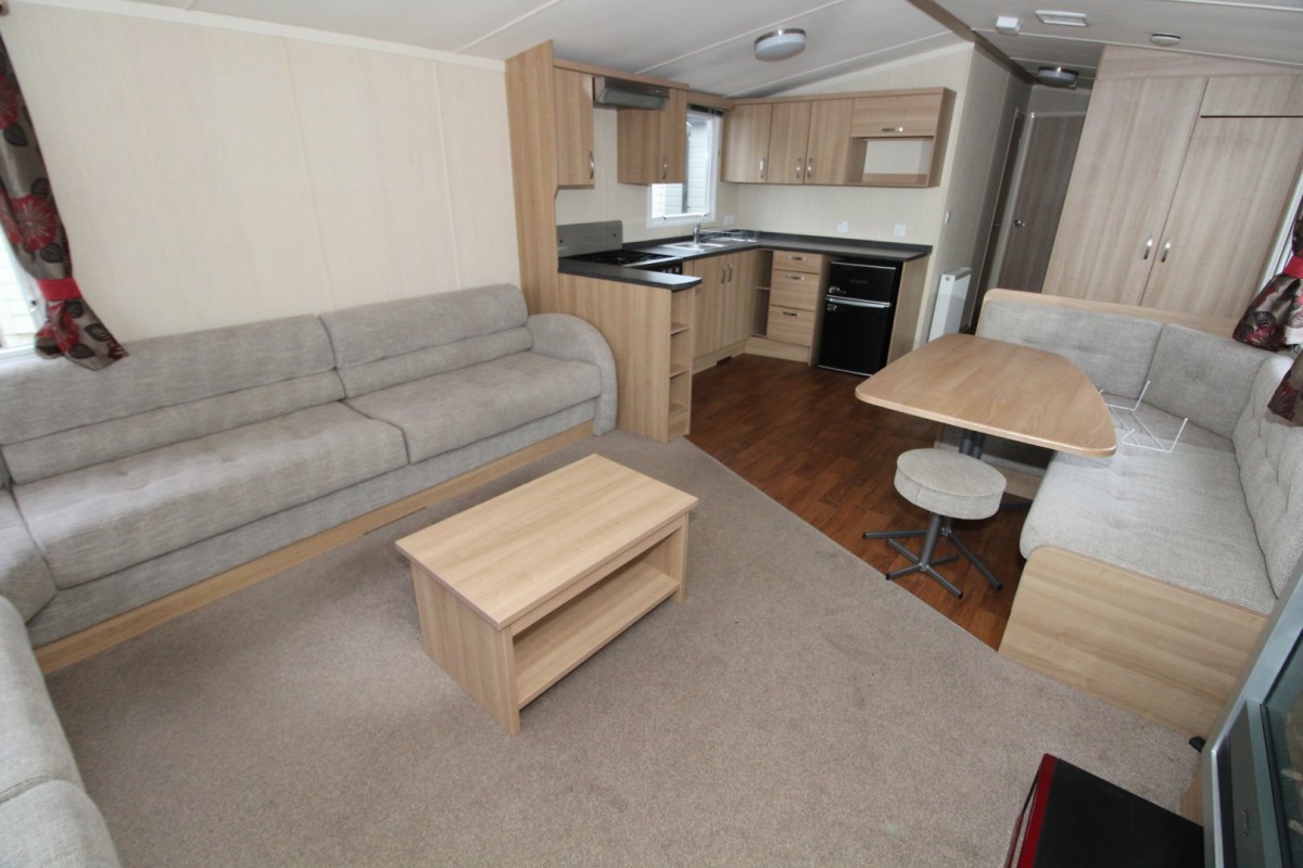 open plan living space in the 2014 Swift Loire