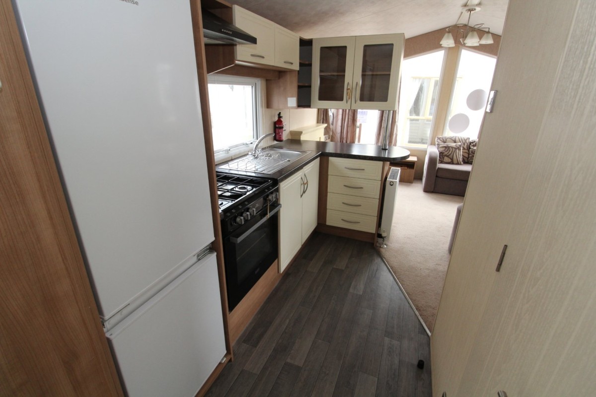 kitchen to lounge in the 2012 Willerby New Hampton