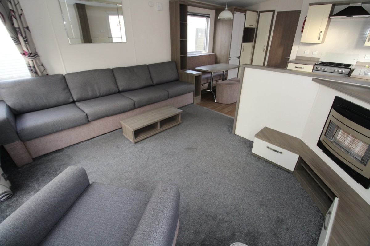 lounge to dining area in the 2015 Willerby Cameo