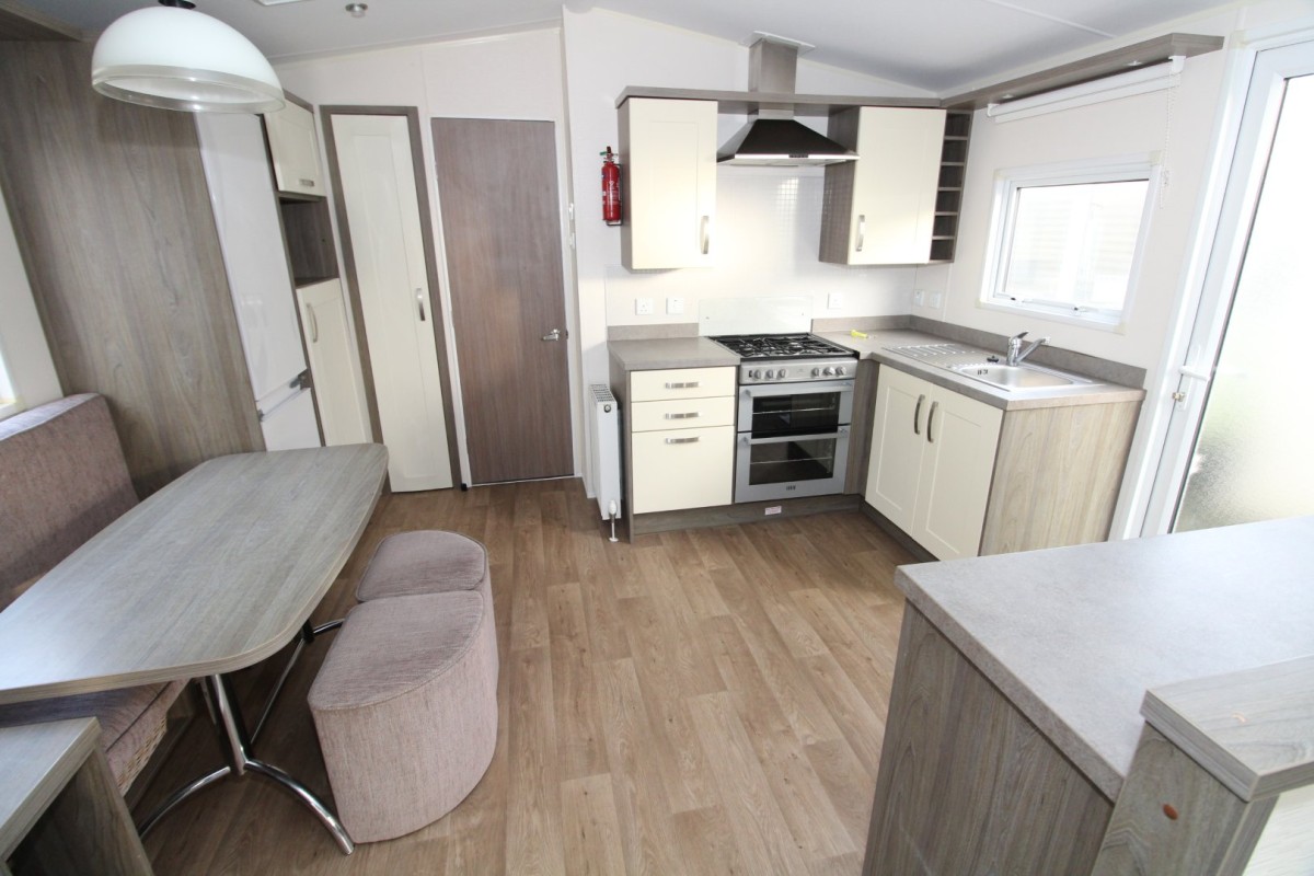 modern kitchen in the 2015 Willerby Cameo