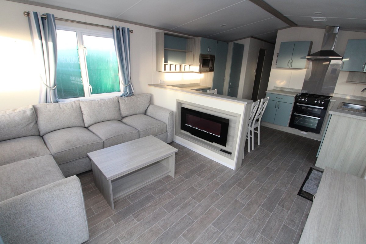 lounge to kitchen in the 2020 Regal Seascape