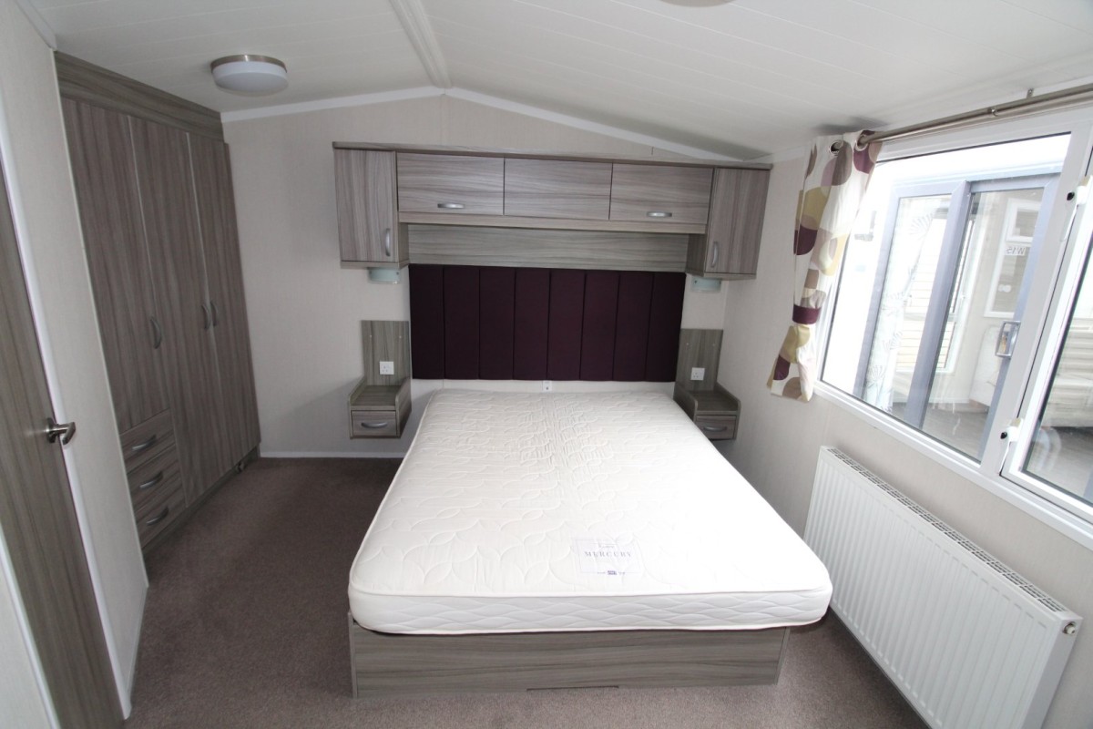 luxury double bedroom in the 2015 Swift Moselle