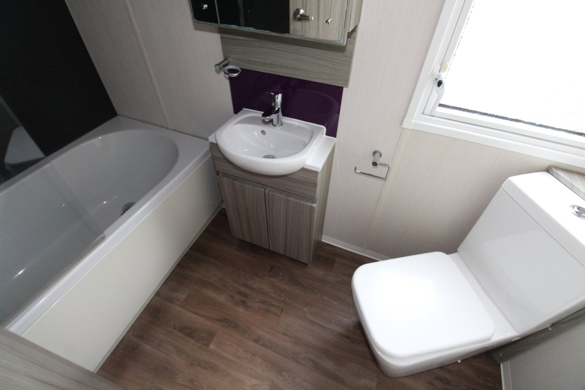 en-suite bathroom in the 2015 Swift Moselle