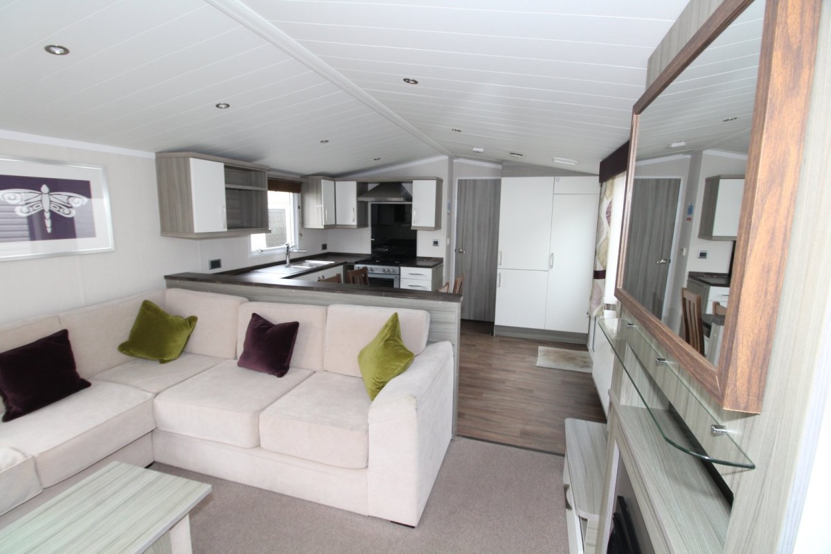 open plan living space in the 2015 Swift Moselle