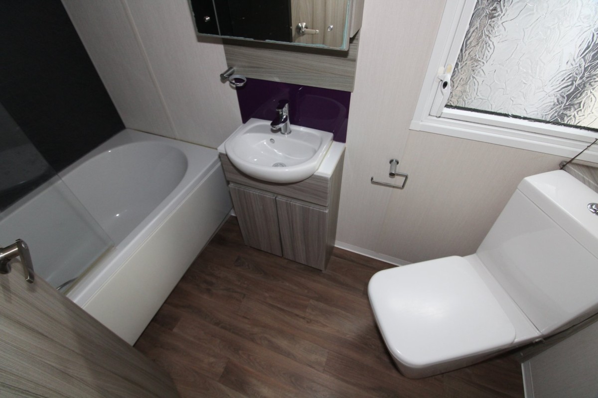 en-suite bathroom in the 2015 Swift Moselle