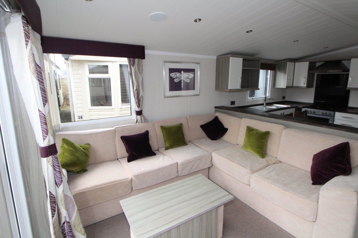 open plan living space in the 2015 Swift Moselle