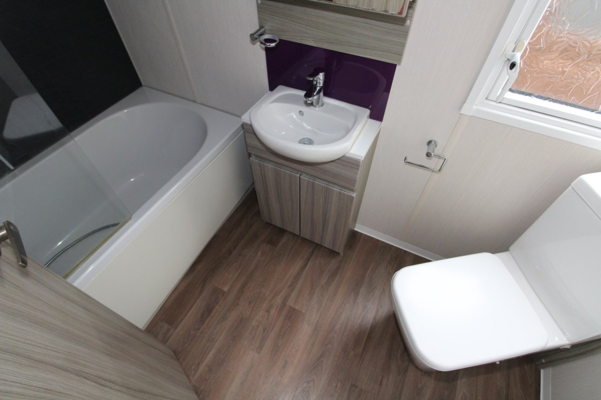 en-suite bathroom in the 2015 Swift Moselle