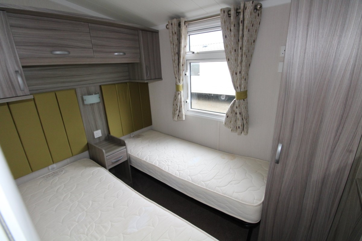 large twin bedroom in the 2015 Swift Moselle