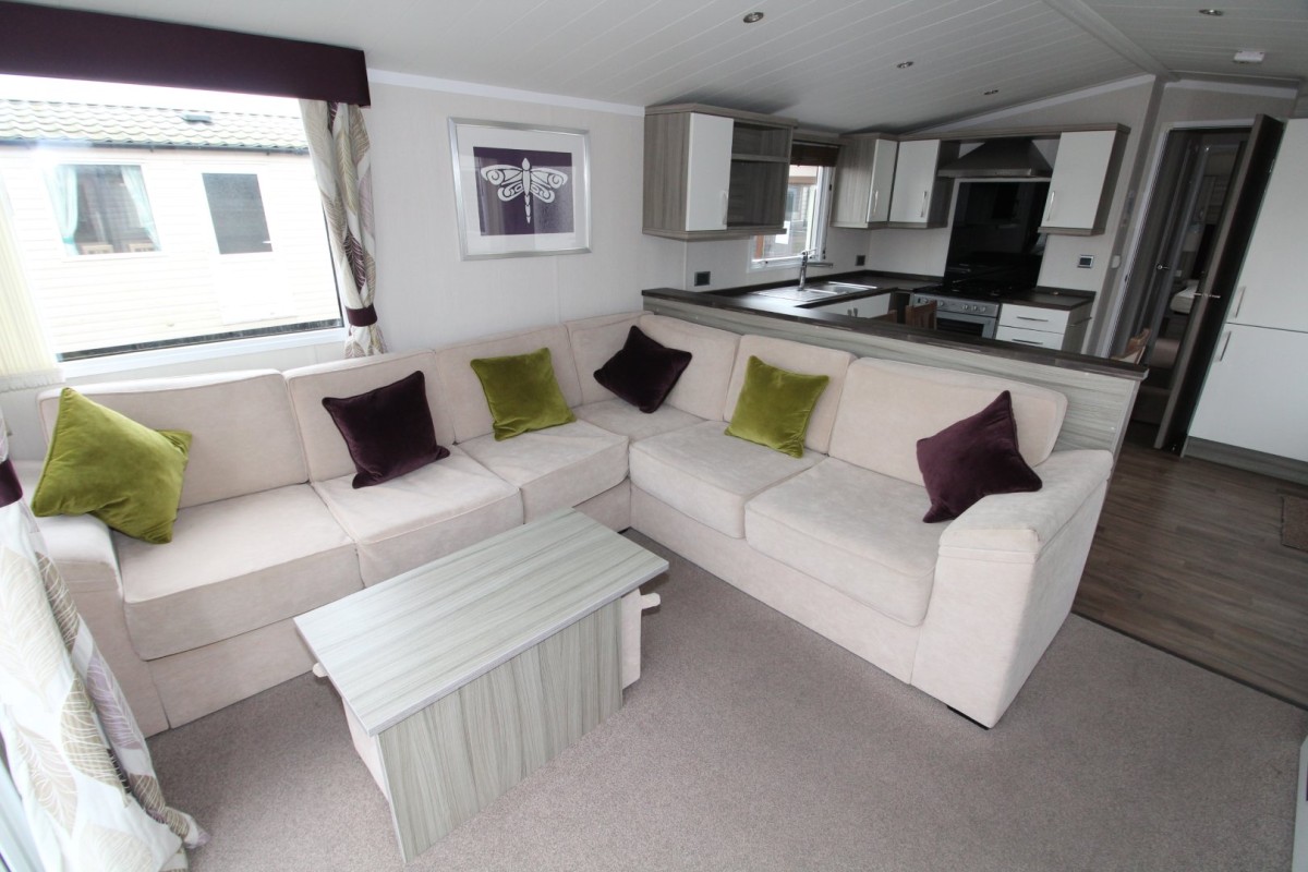 open plan living space in the 2015 Swift Moselle