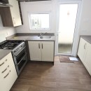 kitchen by side door in the 2015 Willerby Cameo