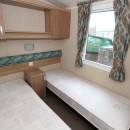 2012 Swift Bordeaux thrid bedroom with twin beds