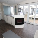 2015 Willerby Azure kitchen with patio doors