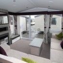 sofas in the lounge in the 2015 Swift Moselle